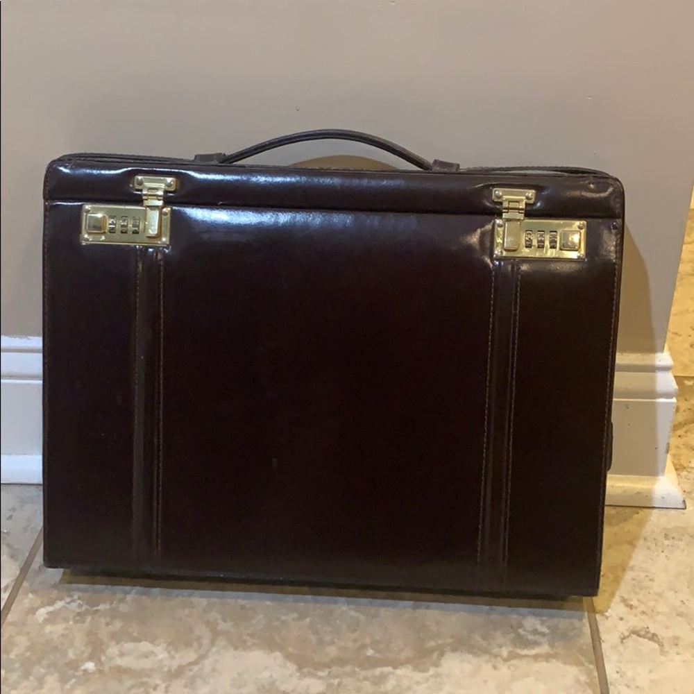 Leather Briefcase with keypad lock